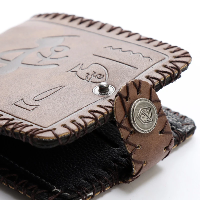 Женский кошелек с коротким разрезом 3 сложения кольцом Британский Ретро стиль