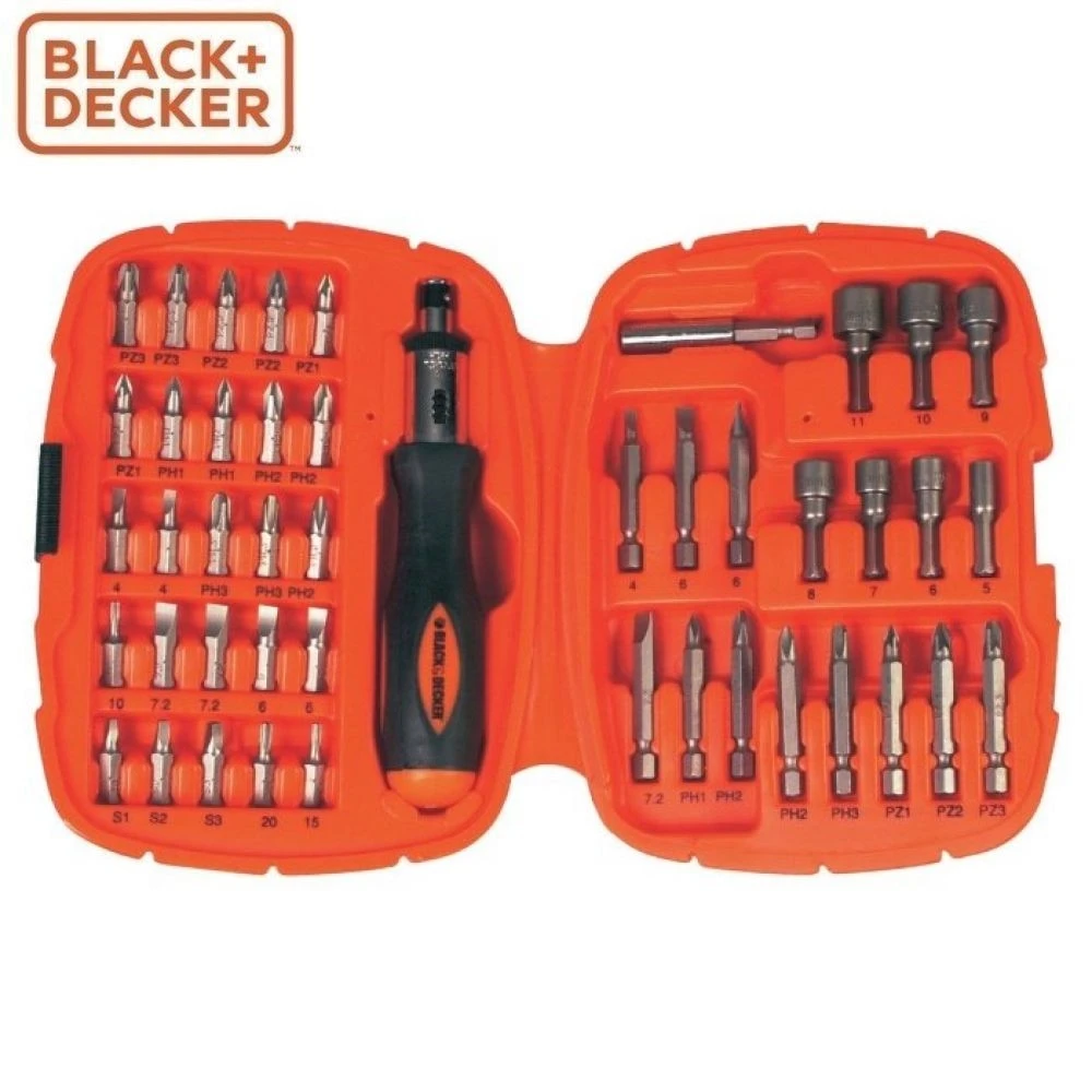Отвертка в наборе BLACK+DECKER A7039 XJ|Наборы ручных инструментов| |