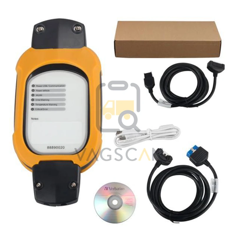 Vcads pro 88890180 (88890020 + желтая защита) диагностический интерфейс для грузовика Volvo/Renault