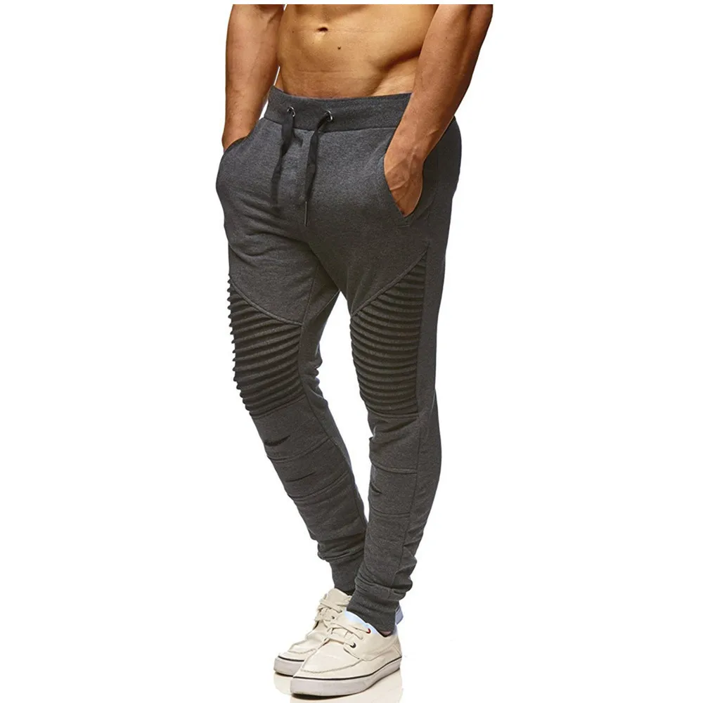 2020 New Men's Jogger Sweatpants Harem Pants Male Casual Sportswear Elastic Fitness Workout Gyms Trousers M-3XL | Мужская одежда