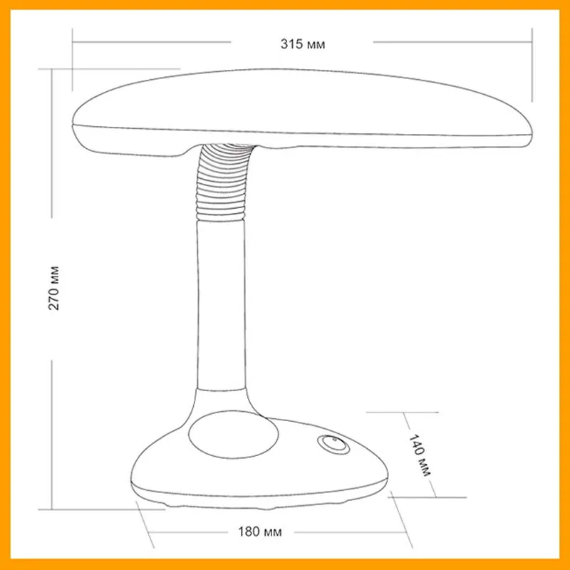 KT432 desk table lamp for children Baby with clock alarm and battery included | Освещение