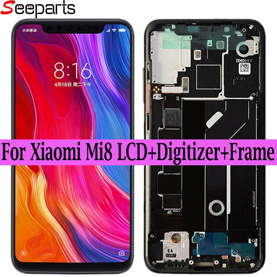 Super Amoled ЖК дисплей для Xiaomi Mi8 Explorer дигитайзер сенсорный экран Замена 8 xiaomi MI SE
