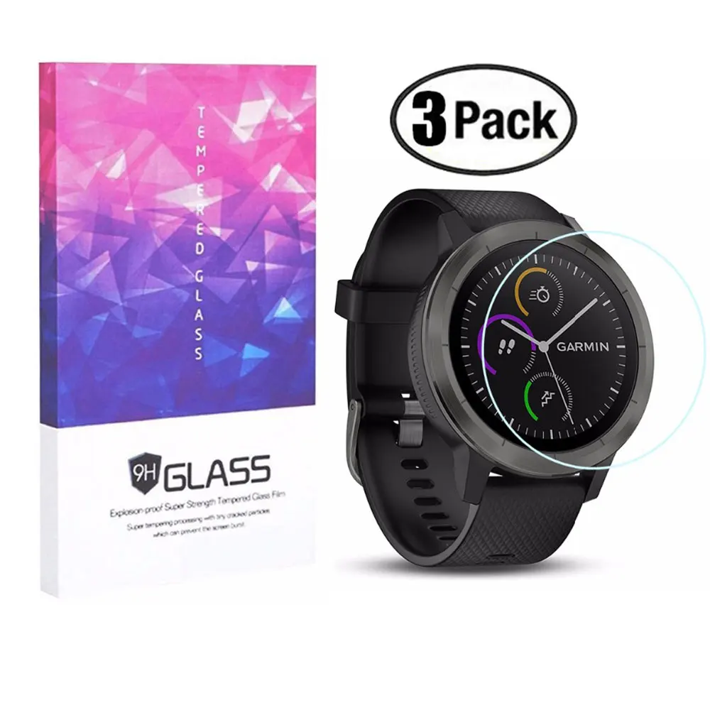 Стекло высокой четкости закаленная пленка для Garmin Vivoactive 3 Защитная пленка для часов 2.5D 9 H закаленное стекло против царапин защитная пленка для экрана