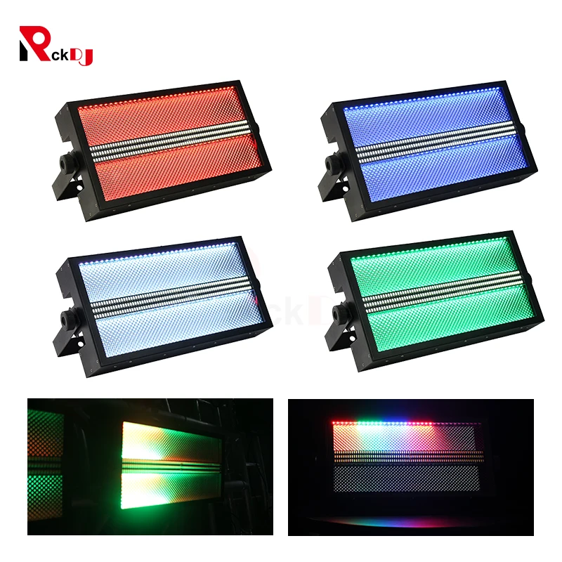 4 шт. 2 в 1 RGB стробоскосветильник светодиодный стробоскоп освесветильник Dmx