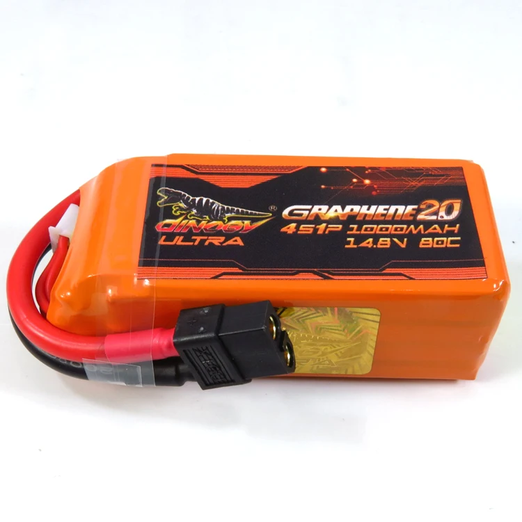 Литий ионный аккумулятор Giant Power DINOGY ULTRA GRAPHENE 2 0 14 8 в мА/ч 80C с разъемом XT60 для RC FPV