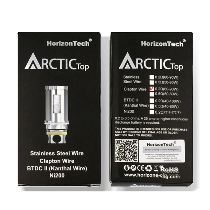 Horizon Tech Arctic Clapton Ом сменная катушка 5 шт. для атомайзера Sub Ohm|Испарители