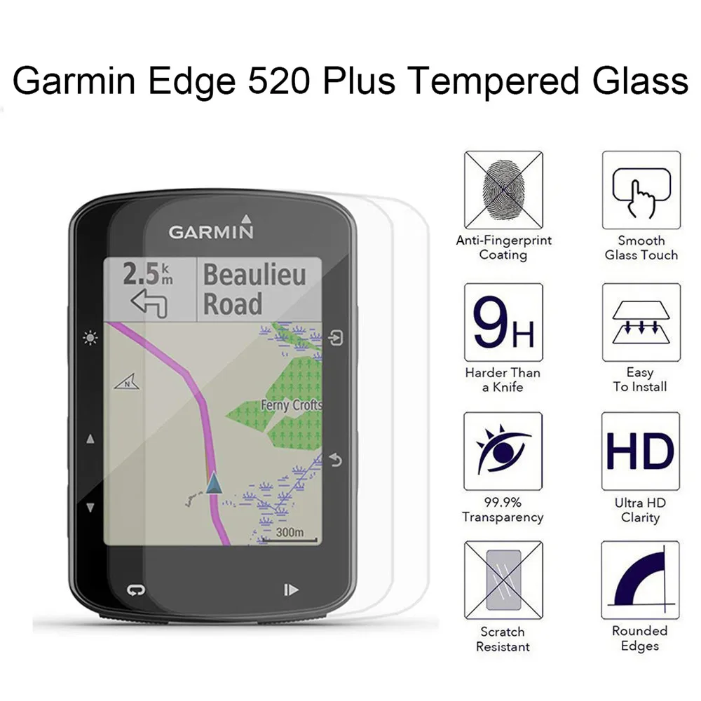 9H протектор экрана из закаленного стекла для Garmin Edge 520 Plus взрывозащищенное ультра