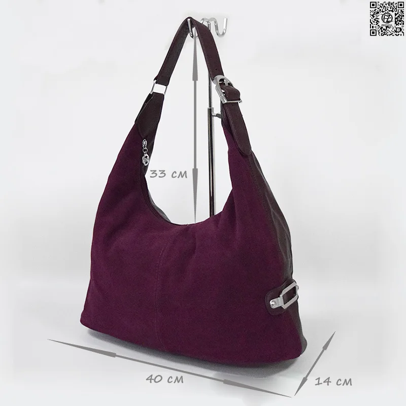 Женская мягкая сумка Марка в форме Хобо передняя сторона сделана из натуральной