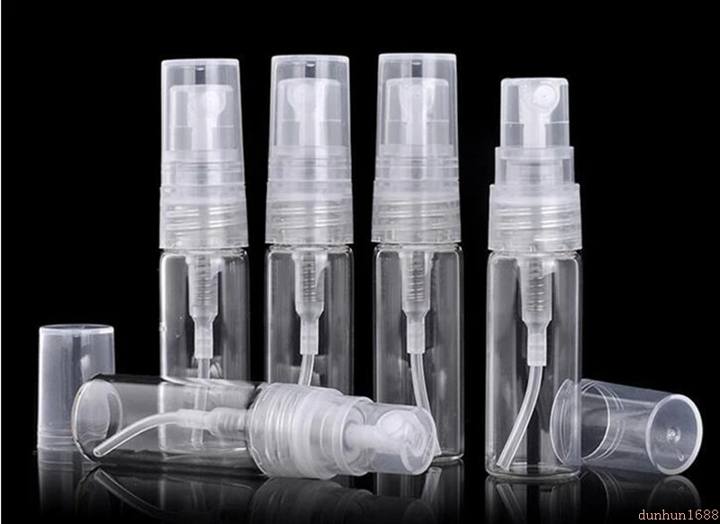 

Factory Price- MINI Glass 2ml Atomizer bottle Pump Refillable Perfume Spray Empty Bottle Sample Vial 1000pcs/lot#7