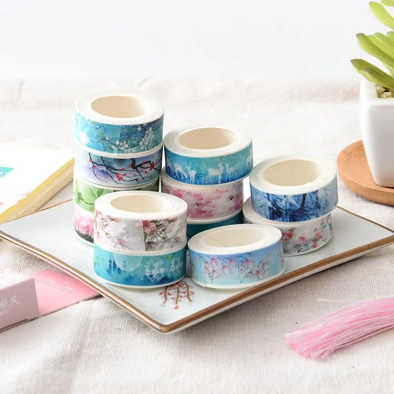 

Decorative Washi Tape Flower Falls And Blow DIY Scrapbooking Masking Tape School Office Supply Escolar Papelaria