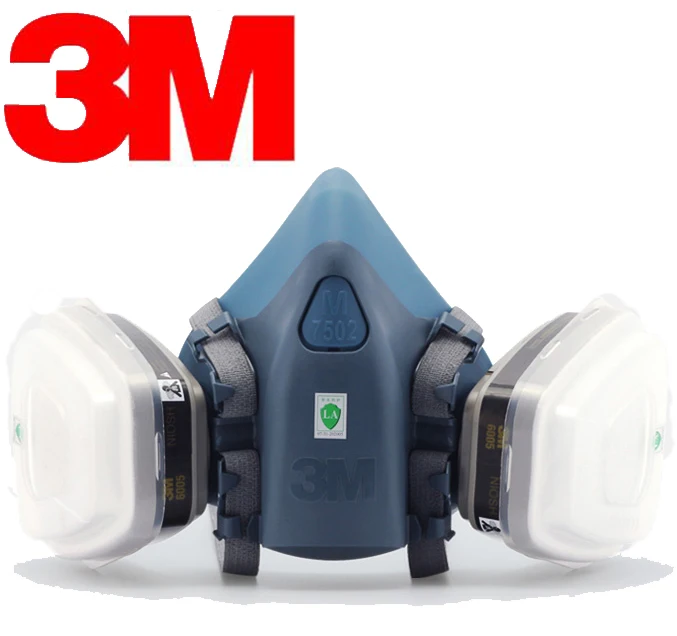 3M 7502+ 6005 KN95 фильтр маска 7 в 1(Формальдегид/органический газ и пар