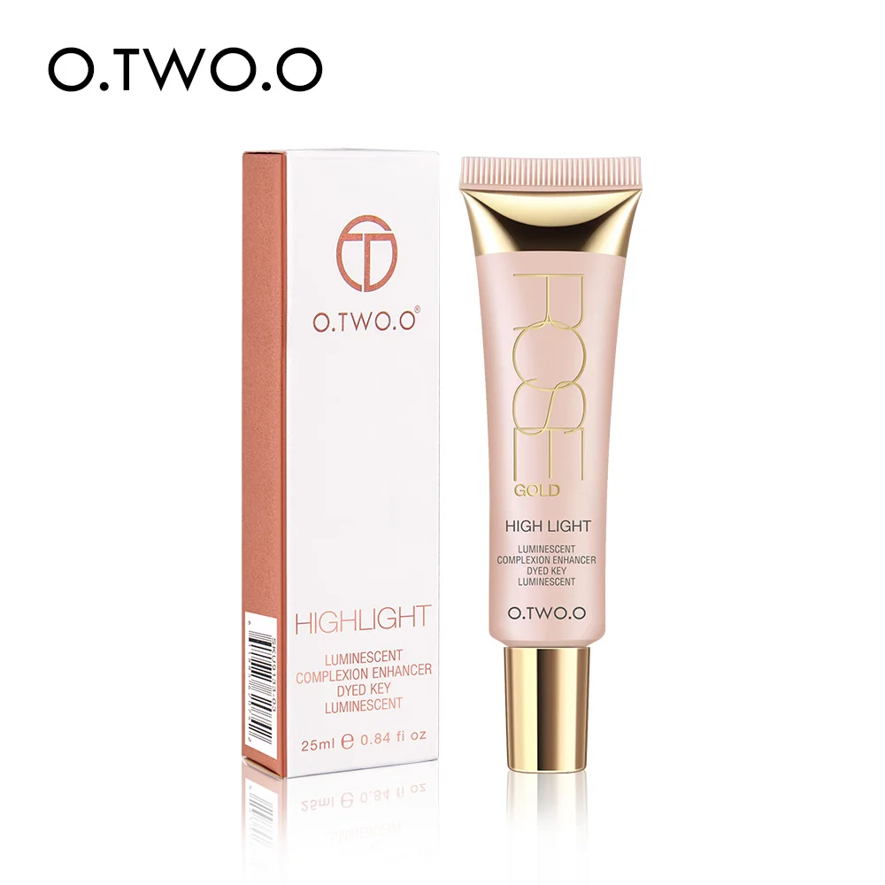 

O.TWO.O Shimmer Highlighter Cream 25ml Primer Base Contouring Concealer Highlight Whitening Moisturizer Oil-control Cosmetics