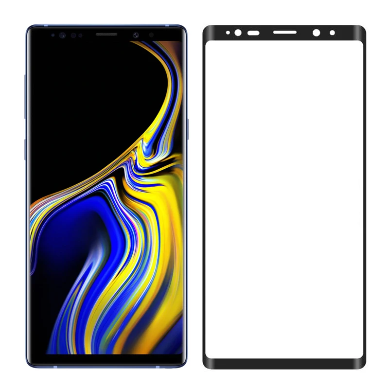 

100X 9H Note 9 3D изогнутый Полноэкранный протектор из закаленного стекла для Samsung Galaxy Note 9, прозрачная защитная пленка для всего экрана