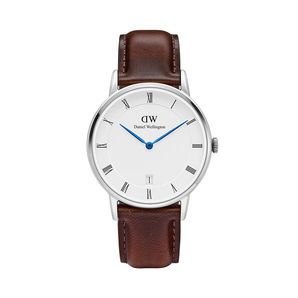 Наручные часы Daniel Wellington Dapper Bristol 34 мм S White + часовой ремешок Sheffield для часов |