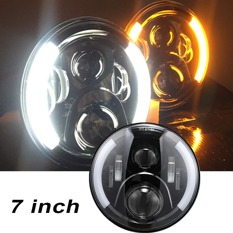 7 светодио дный светодиодный проектор фары с поворотом сигнального света для Lada