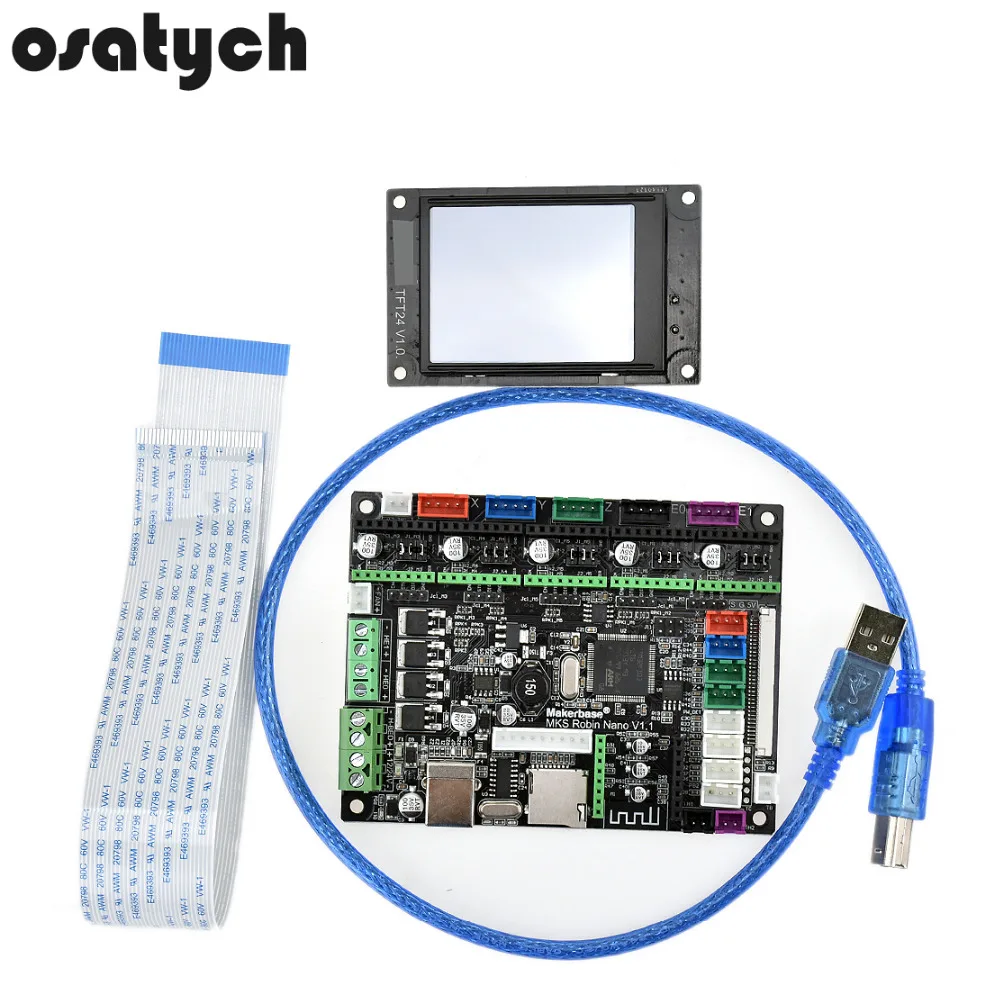 3D принтеры материнская плата MKS Robin Nano STM32 Управление Панель + 2 4 дюймов сенсорный