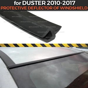 Защитный дефлектор для Renault Duster 2010-2017, резиновая защита лобового стекла, аэродинамический чехол для стайлинга автомобилей, аксессуары
