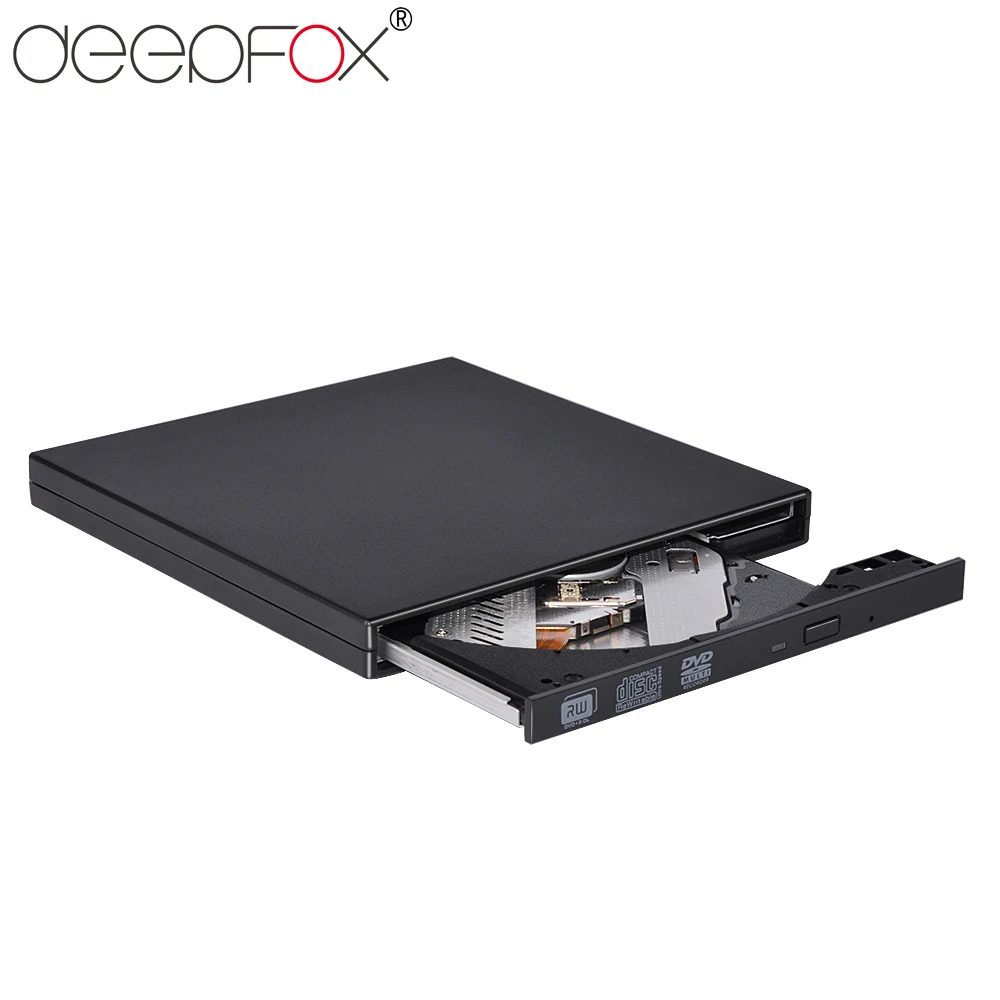 Deepfox USB 3 0 высокоскоростной Внешний привод DVD-R CD горелка оптический CD-RW DVD ROM для