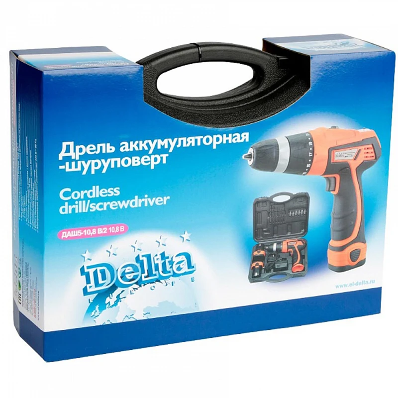 DL-DAH5-10 8 B/2 Дрель аккумуляторная-шуруповерт 21 позиция крутящего момента Функция