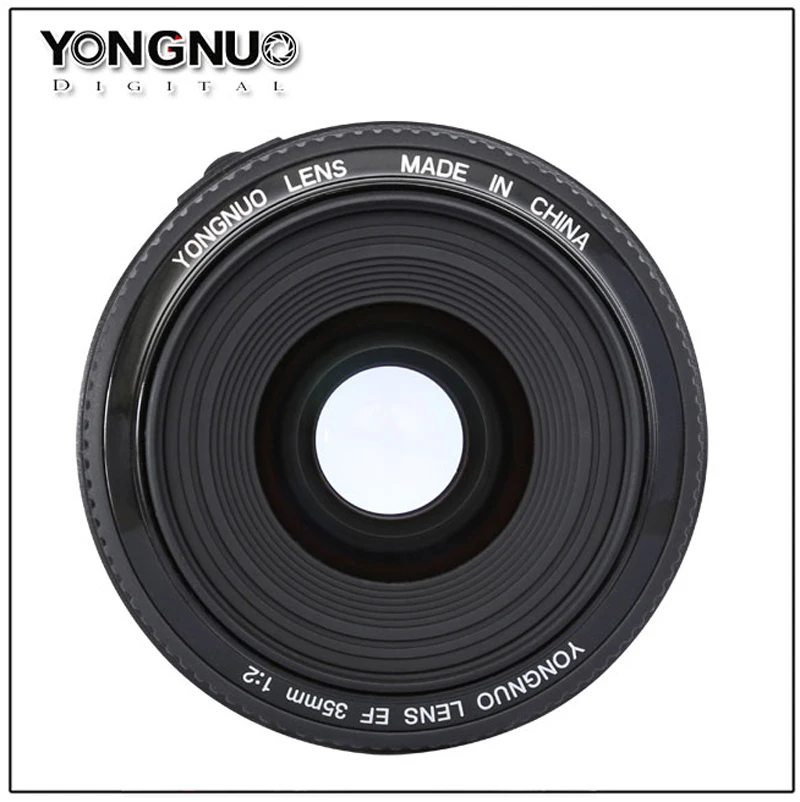 YONGNUO YN 35 мм F2 объектив камеры для Nikon Canon EOS YN35MM объективы AF MF широкоугольный объектив для 600D 60D 5DII 5D 500D 400D 650D 6D 7D