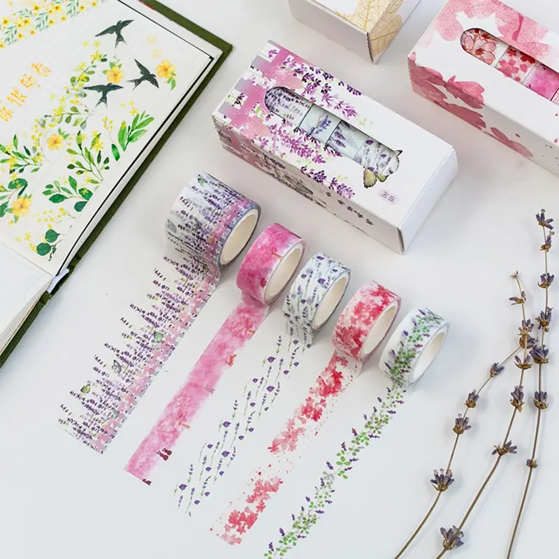 5 шт./кор. красивый цветок клейкая Васи-лента сделай сам украшение скрапбукинг