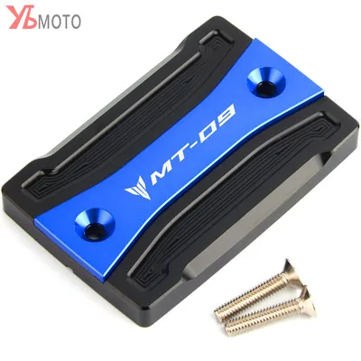Front Cover Blue Для Yamaha MT09 FZ09 MT-09 MT 09- аксессуары для мотоциклов передний и задний тормозной цилиндр для жидкости Крышка Резервуара - Цвет: Front Cover Blue
