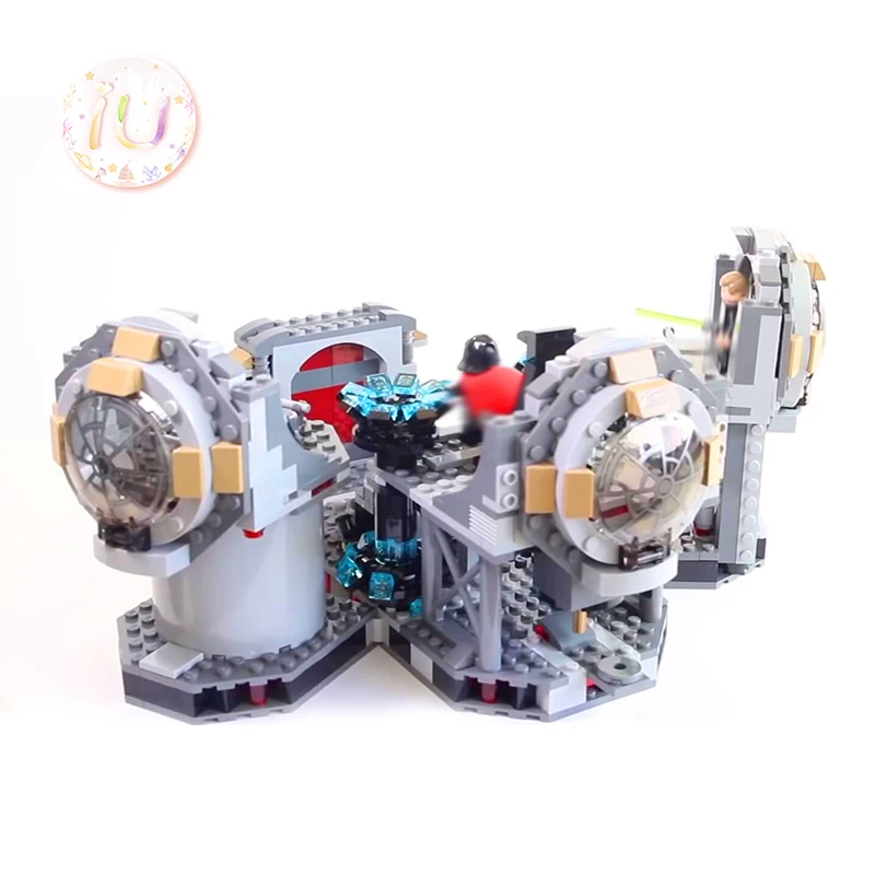 Legoings 75093 Star Series Death Final Duel Building Blocks Kit Подарочные игрушки для детей War 499 шт совместим