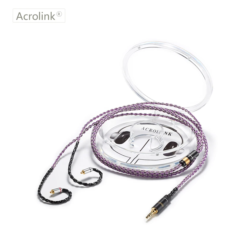 

Acrolink 1,2 м высококачественный Pcocc и однокристальный Серебряный смешивающий DIY Сменный кабель для наушников с разъемом MMCX для 3,5