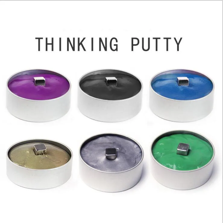THINKING PUTTY Magnetic Mud Magic Hand Putty Doh Bounce Toys Slime Polymer Clay Rubber Magnet Plasticine Kids Gift Silly | Игрушки и
