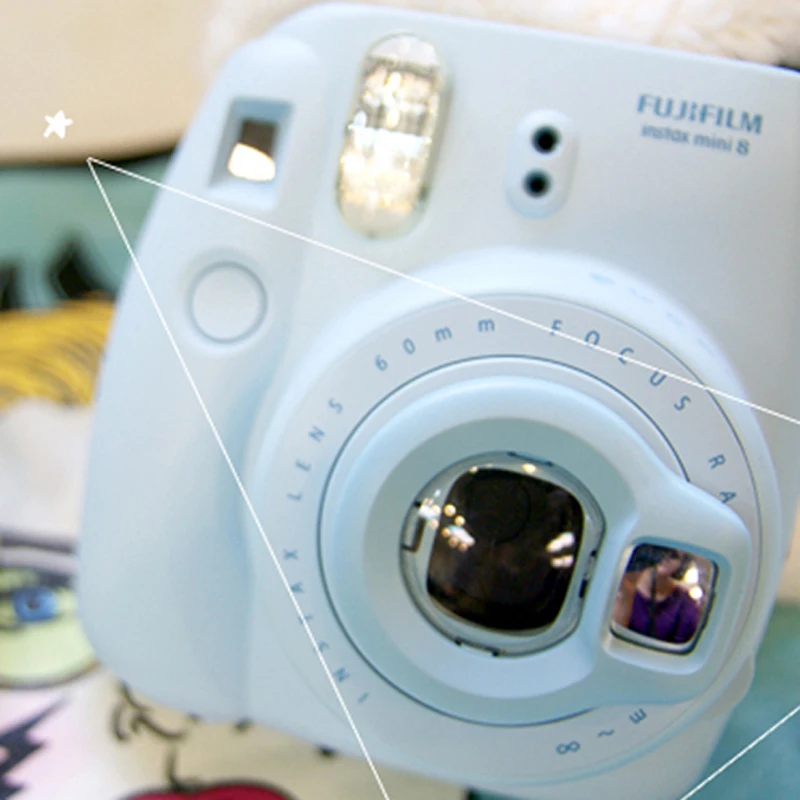 Instax Mini 8 мгновенная камера крупным планом объектив самосъемка зеркало от Takashi