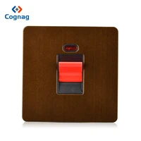 cognag uk switch 45a cooker wall eclectric light switch screwless bronze wall electric kitchen cooker control switch