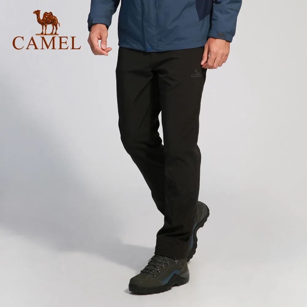 Мужские брюки для походов CAMEL водонепроницаемые и ветрозащитные из софтшелла