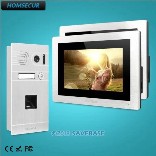 HOMSECUR 7 дюймовая система громкой связи для видеодомофона + камера из алюминиевого