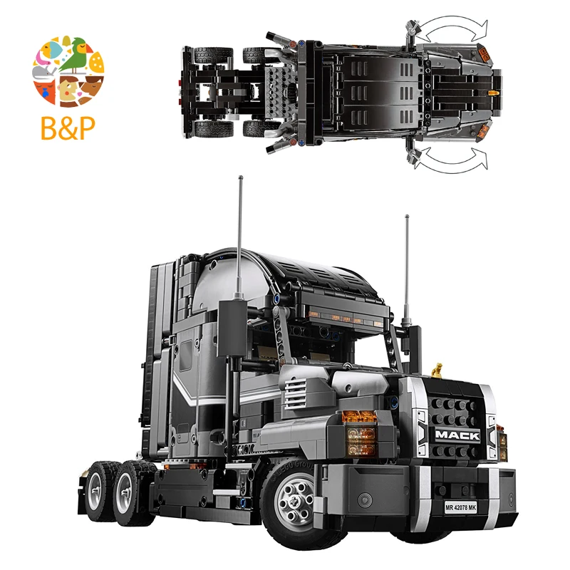 42078 2906 шт Technic серии Mack набор &quotбольшой грузовик&quot модель строительного блока Diy