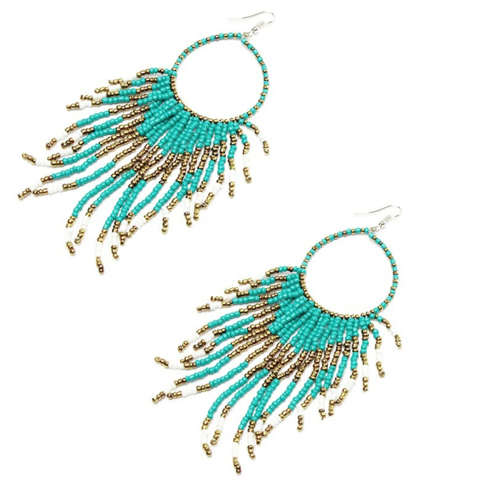 Fashion Lady Boho Long Tassels Dangle Hook Earrings Socialite Eardrop Jewelry | Украшения и аксессуары