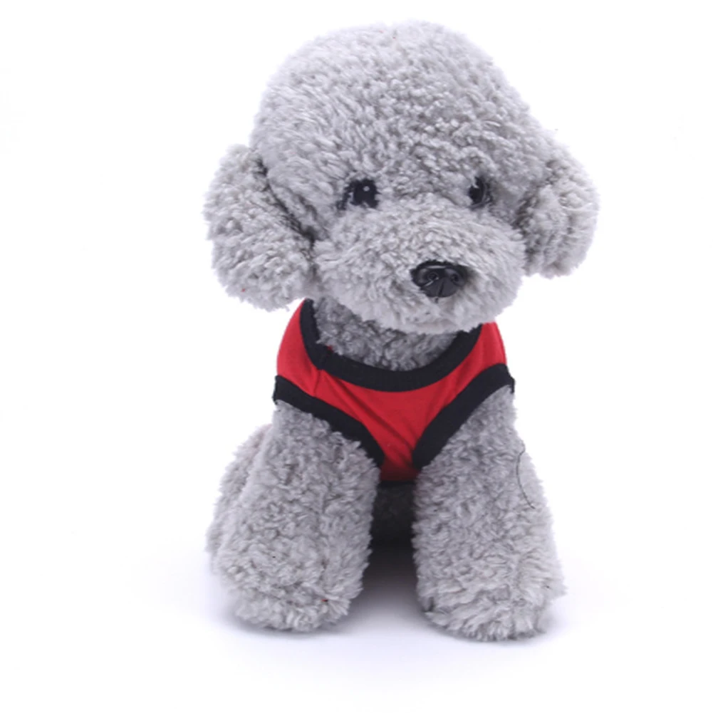 Симпатичные камуфляжные мультфильм Китайский печати Pet жилет без рукавов Топ Puppy