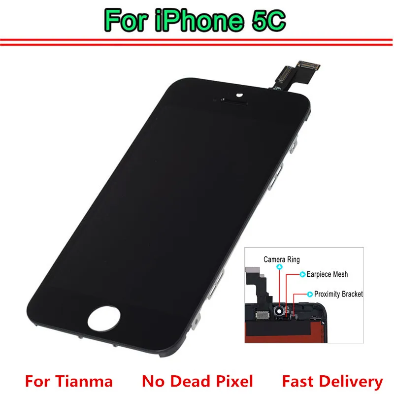 ЖК-дисплей Tianma AAA для iPhone 5S 5 5C, качественный ЖК-дисплей и дигитайзер, сменный сенсорный экран для iPhone 5 5S 5C