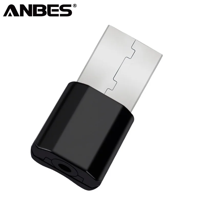 ANBES портативный приемник Bluetooth 3 5 мм Jack аудио AUX с принтом зеленый лист мини