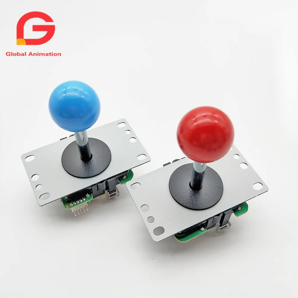 2 шт. копия Sanwa качество 5Pin 8way длинная палка джойстик многоцветный Happ мяч для