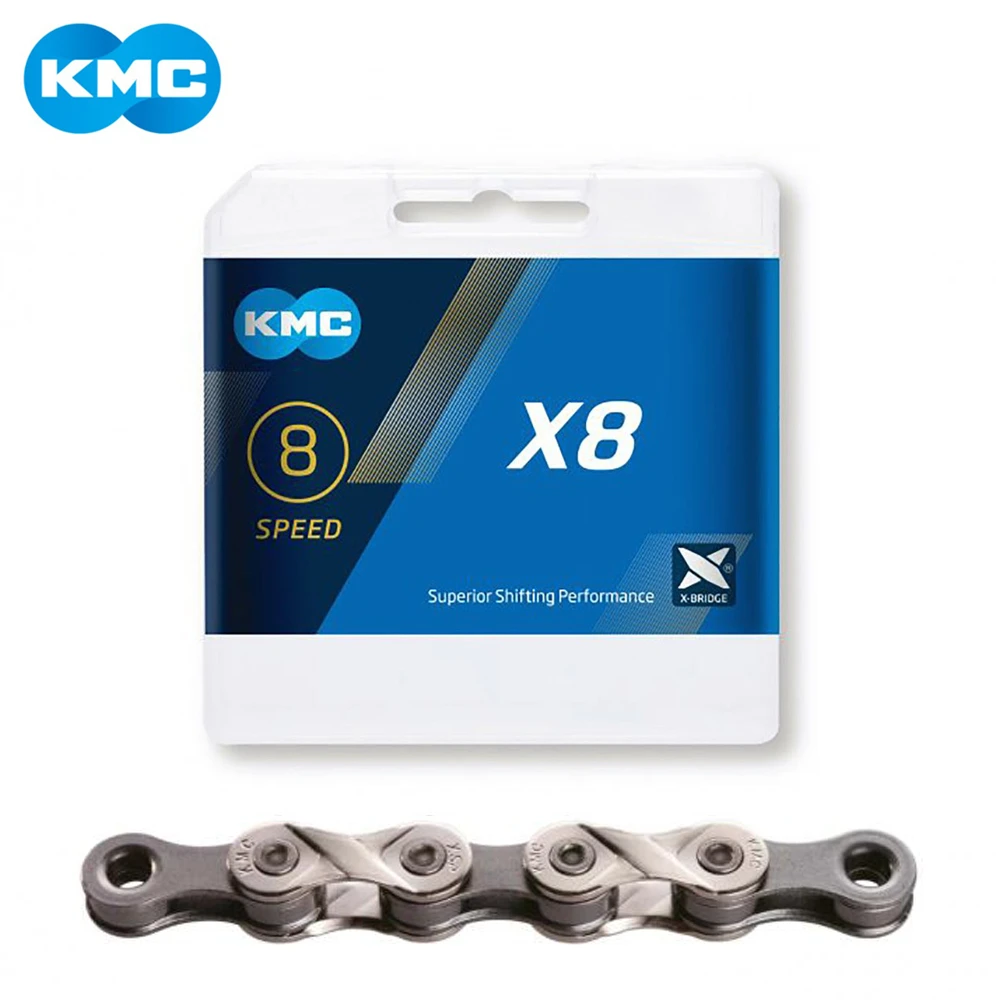 8-скоростная цепь для горного и шоссейного велосипеда KMC X8 X8.93 Z8.3 | Спорт