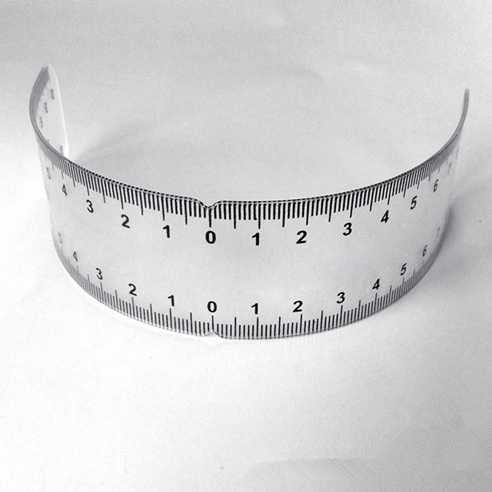 Microblading измерения полу постоянный трафарет Макияж брови татуировки направляющая