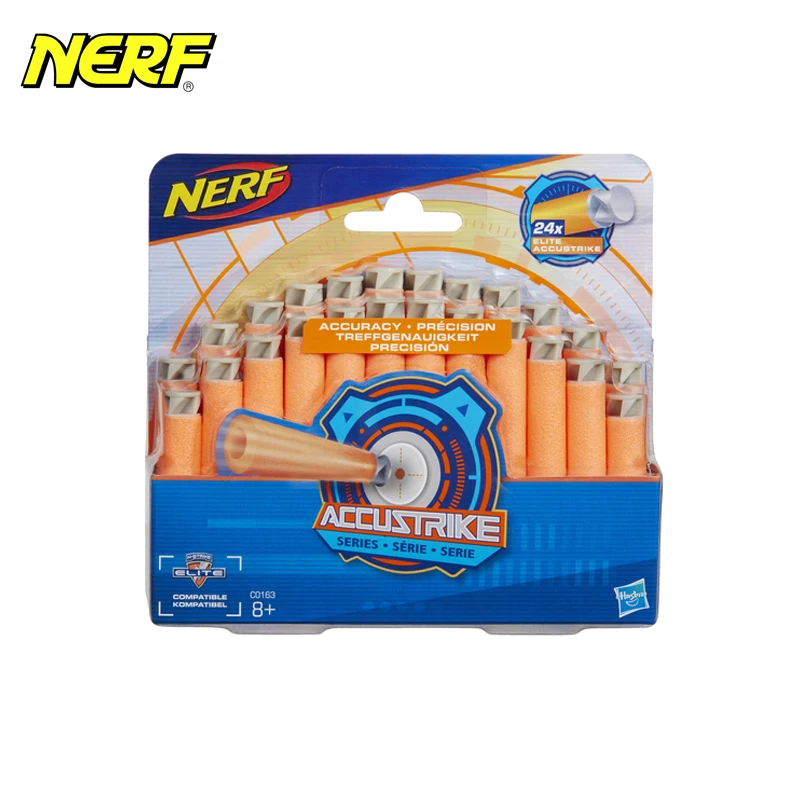 MyT игрушечное оружие для мальчиков Hasbro NERF стрела 24x Accustrike серия C0163|guns for boys|toy guns