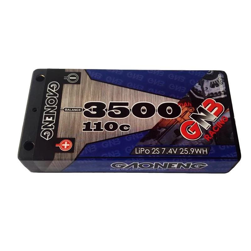 Rechargeable Lipo Battery Gaoneng GNB 7.4V 3500MAH 2S 110C T Plug For 1/12 RC Car | Игрушки и хобби