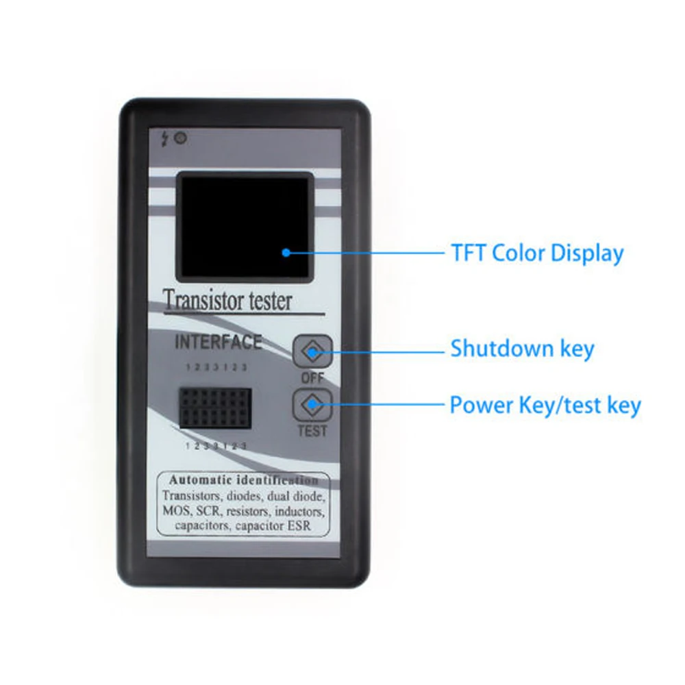 Новый тестер транзисторов TFT LCD измеритель емкости диода триода LCR ESR | Инструменты