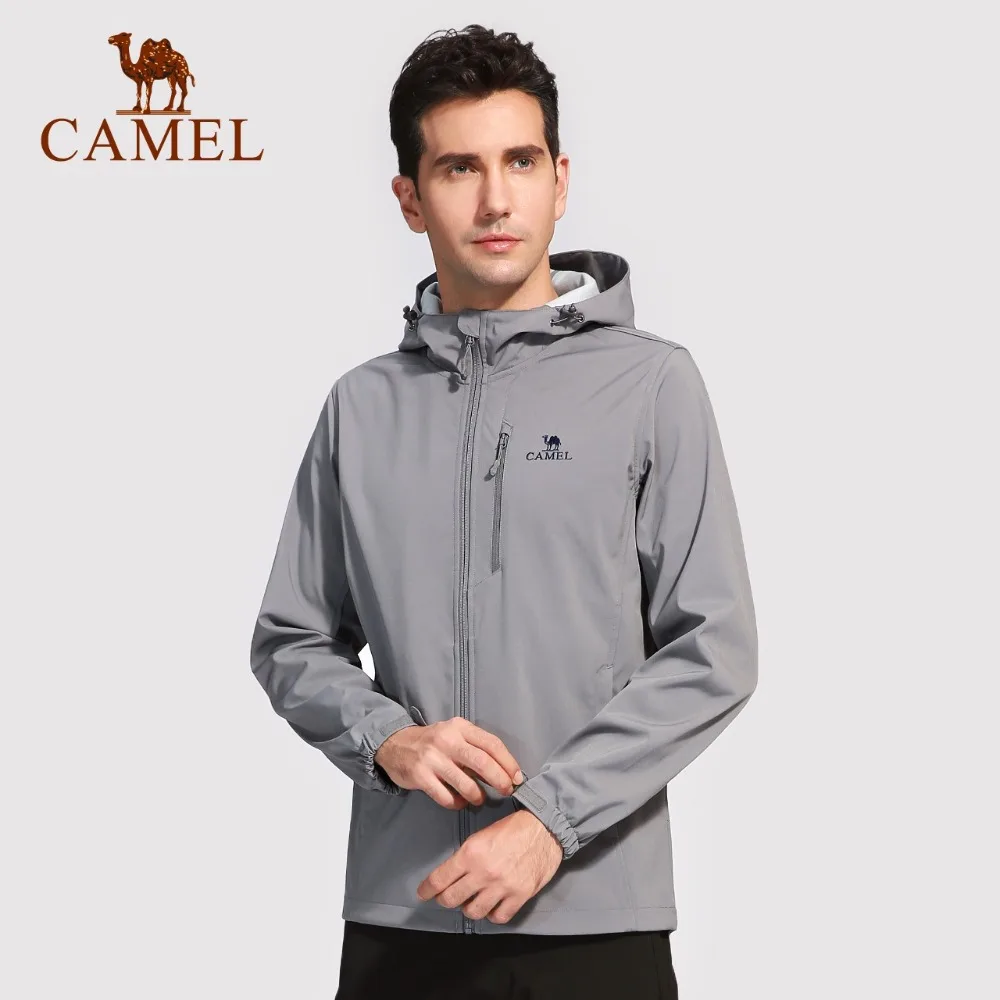 Мужская/женская уличная куртка CAMEL Softshell ветрозащитная Водонепроницаемая