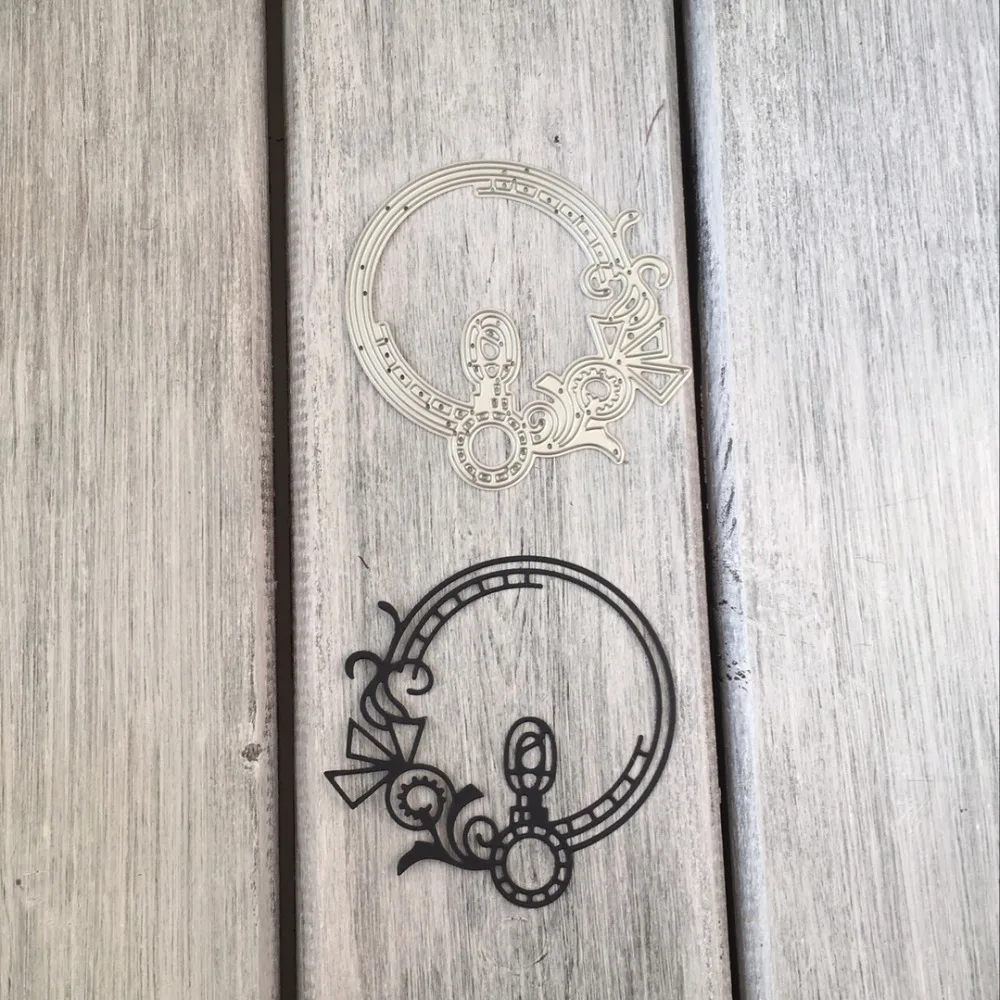 ArtScrap Mechanical Illusion Frame Steampunk For Man Metal Cutting Dies DIY Scrapbooking Card Decorative Die Cuts | Art: 49 Дом и сад