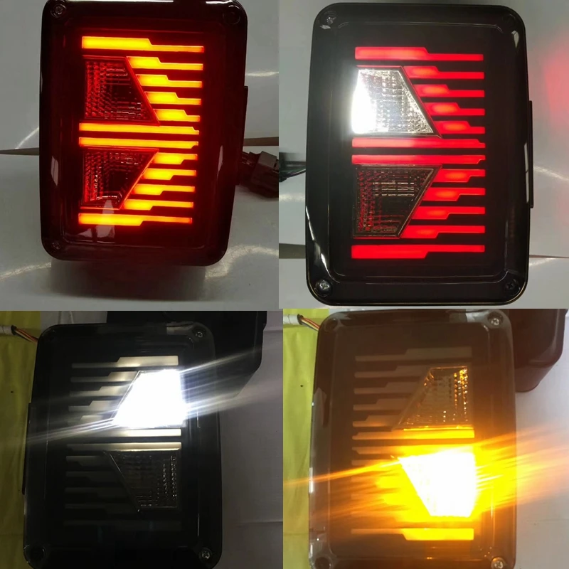 Светодиодный задний светильник для jeep Wrangler JK тормоз/обратный/сигнал поворота