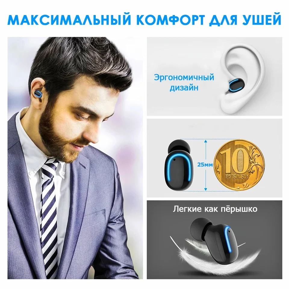 Новые наушники HBQ Q32 TWS, беспроводные наушники, Bluetooth 5,0, гарнитура с микрофоном, мини Bluetooth наушники-вкладыши, беспроводные наушники PK i10