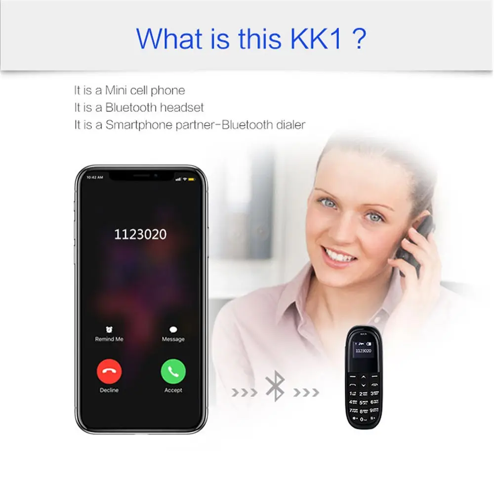 AEKU KK1 мини наушники для сотового телефона с низким уровнем радиации громкой связи