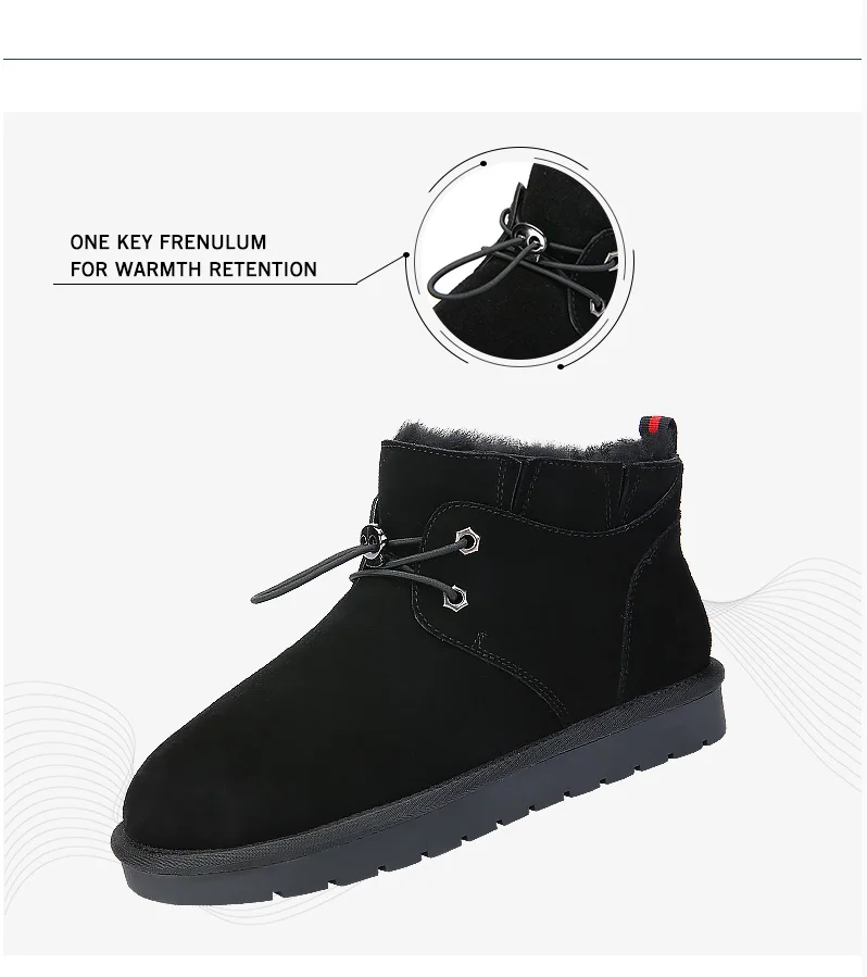 CAMEL/Новые мужские зимние теплые ботинки на меху с коротким голенищем на нескользящей подошве, Хлопковая мужская обувь, Нескользящие ботильоны